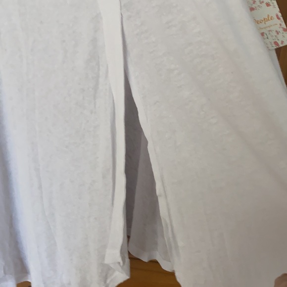 Free people white cotton Tunic with front slit (S) - Picture 8 of 10